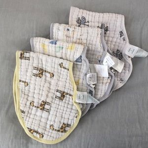Lot of four Aden + Anais burp cloths